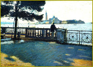 Morning Solitude on the Grand Lagoon - Venice